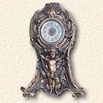 Art Noveau influenced cherub clock