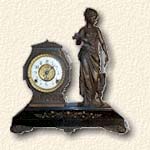 F. Kroeber "Santa Barbara" Statue Clock