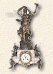 Suprise gift statue Clock