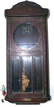 Front view of the clock